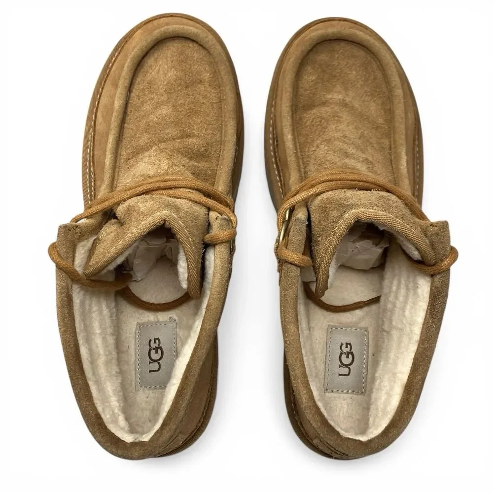 UGG Hayden Moc Chukka Boots‎ Mens 11 Chestnut Suede Shearling Lined Warm 1158276